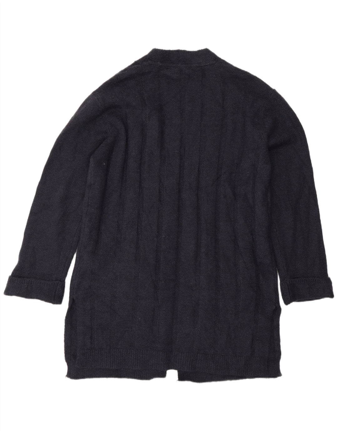 Maglione cardigan lungo da donna Marks & Spencer UK 14 medio blu navy