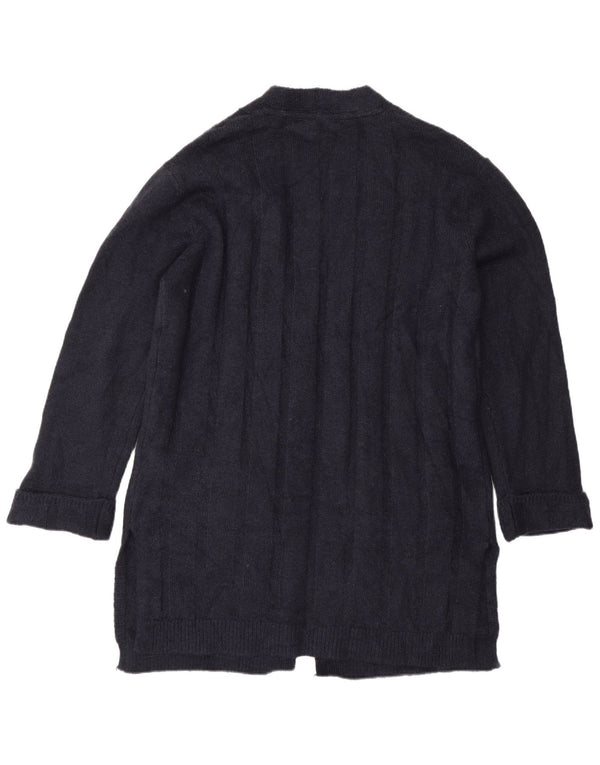 Maglione cardigan lungo da donna Marks & Spencer UK 14 medio blu navy
