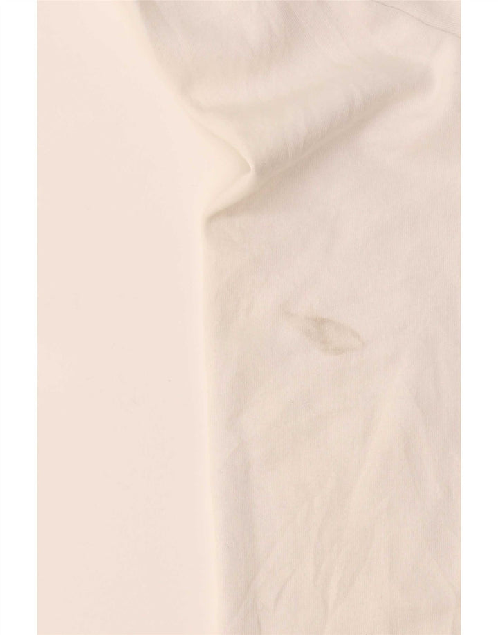 Nautica Top da donna a maniche lunghe UK 14 Cotone color block bianco medio