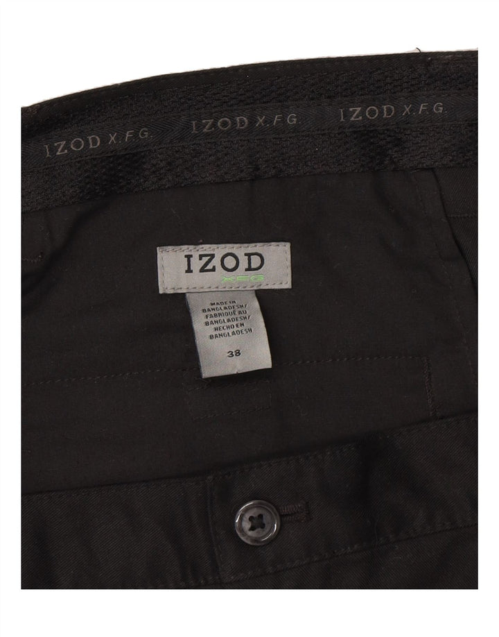 IZOD Mens Cargo Shorts W38 XL Black Polyester Vintage Izod and Second-Hand Izod from Messina Hembry 