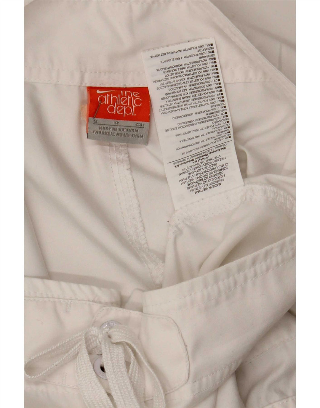 Pantaloncini da bagno Nike da uomo piccoli in poliestere bianco