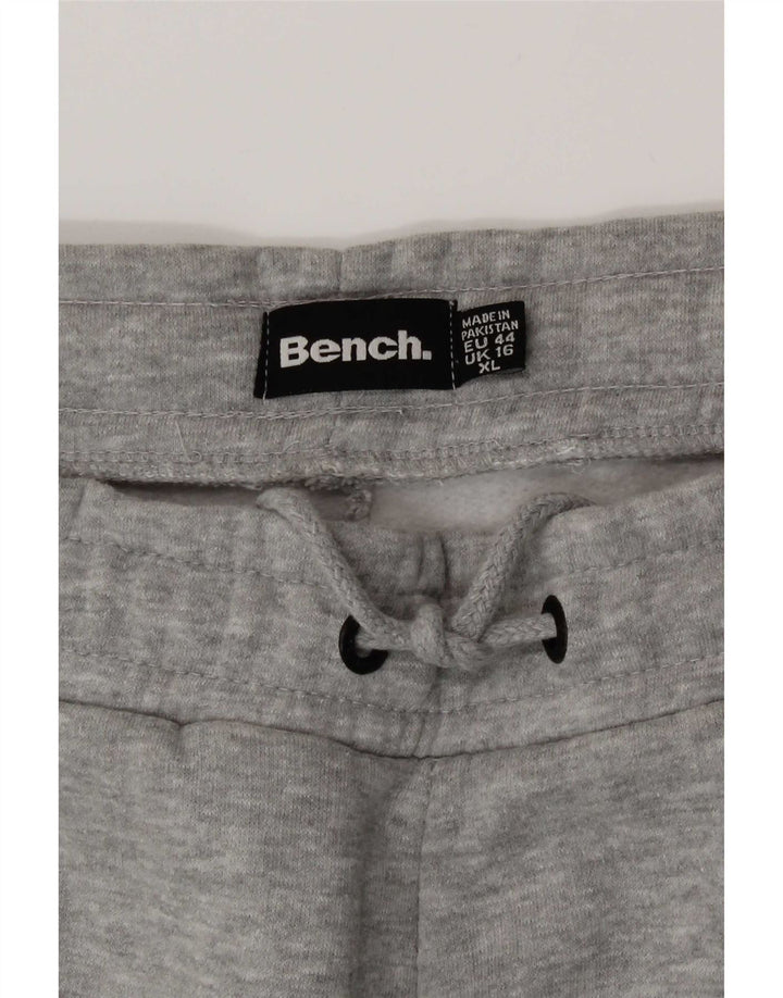Pantaloni da tuta con grafica da donna Bench UK 16 grandi in cotone grigio