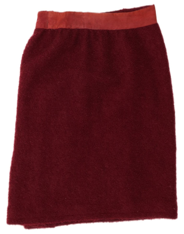 Gonna dritta da donna Alberta Ferretti W30 bordeaux medio