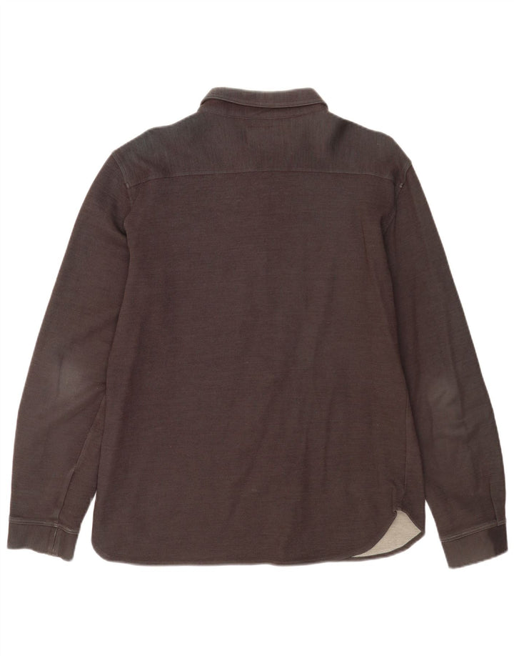 Camicia Armani Jeans Uomo 2XL Lana Marrone
