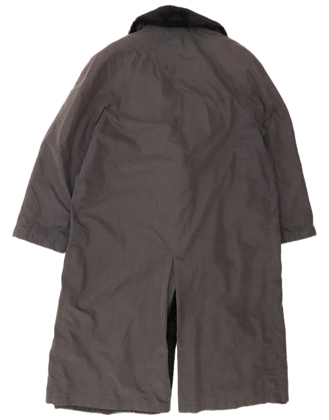 Cappotto doppiopetto da donna Luisa Spagnoli UK 14 Cotone grigio medio