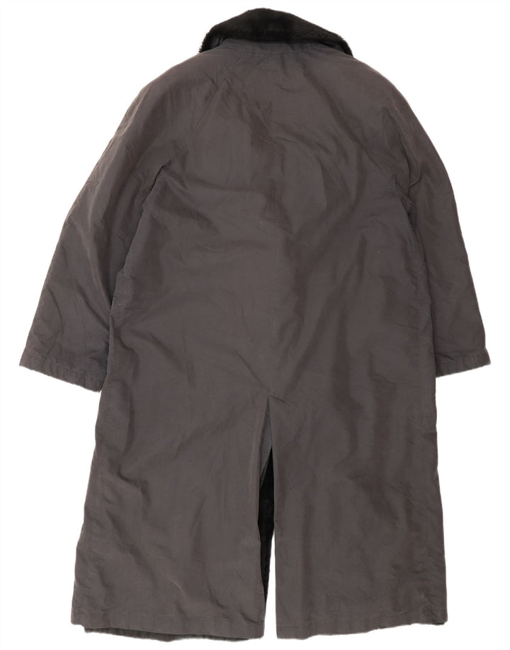 Cappotto doppiopetto da donna Luisa Spagnoli UK 14 Cotone grigio medio