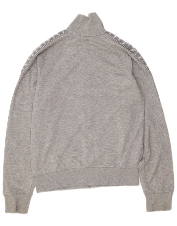 ADIDAS Giacca da ginnastica oversize con grafica da donna UK 6 XS Cotone grigio