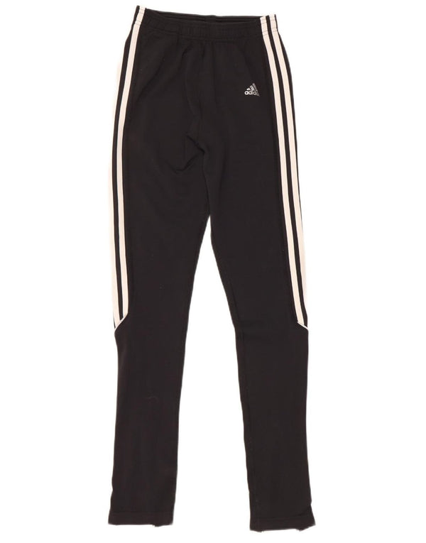 ADIDAS Womens Climalite Tracksuit Trousers UK 10 Small Black Polyamide