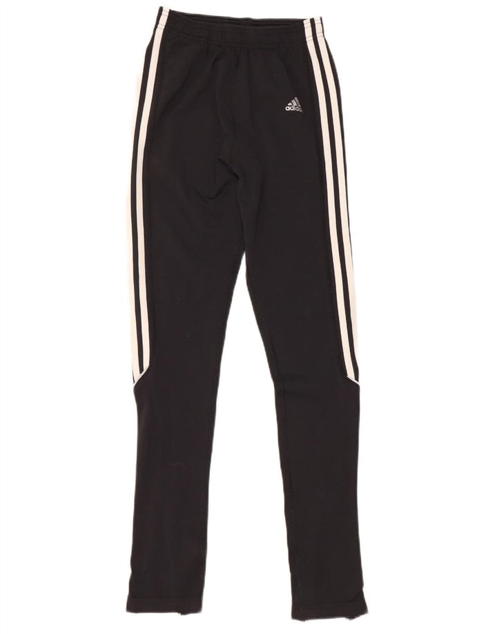 Pantaloni da tuta ADIDAS Climalite da donna UK 10 Small Nero Poliammide