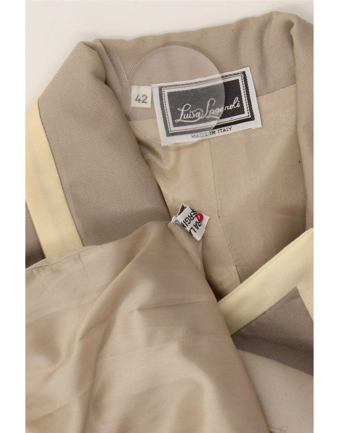 Giacca Blazer Doppiopetto Donna Luisa Spagnoli IT 42 Beige Medio