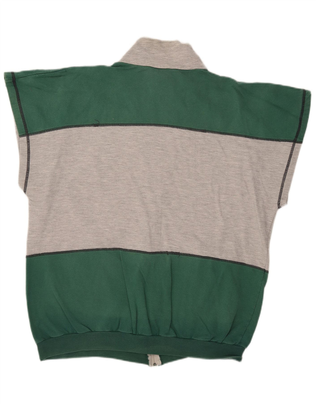 Giacca sportiva da uomo senza maniche Active 2XL Cotone color block grigio