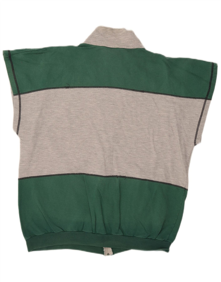 Giacca sportiva da uomo senza maniche Active 2XL Cotone color block grigio