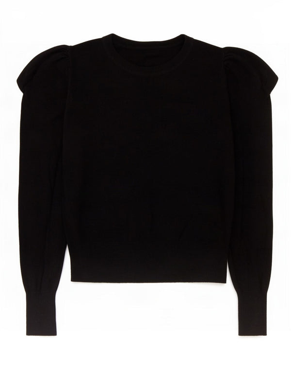 Maglione maglione con scollo a barca da donna Oasis UK 6 XS cotone nero