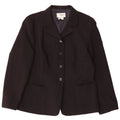 Giacca blazer a 4 bottoni da donna Zara EU 44 XL poliestere nero
