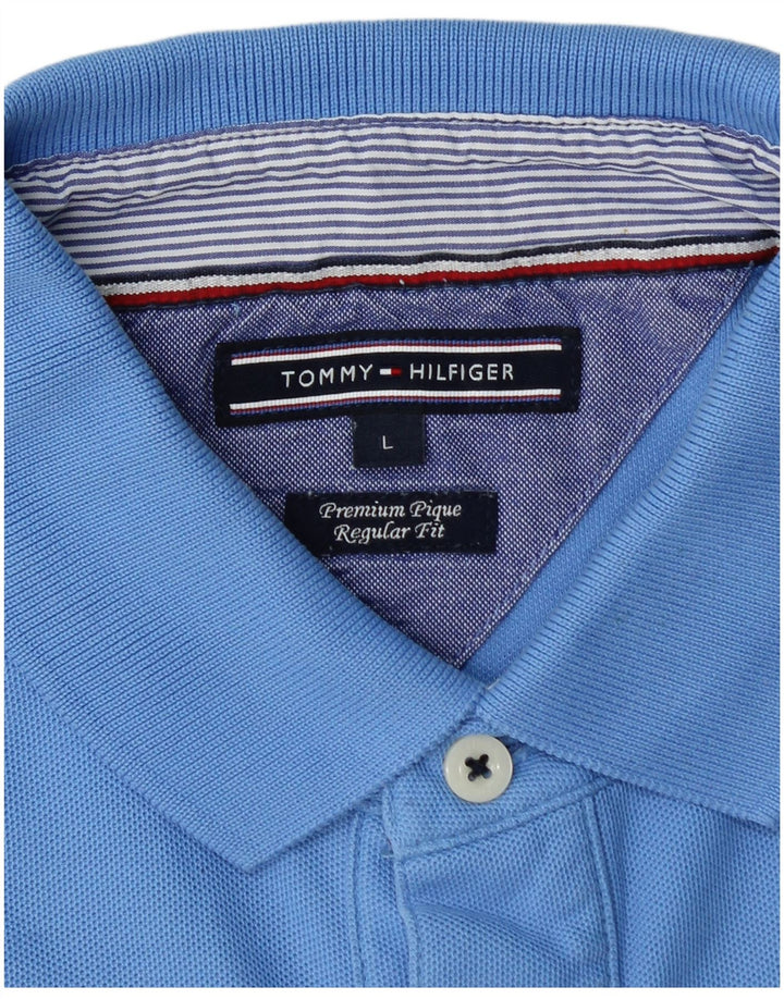 TOMMY HILFIGER Polo da uomo vestibilità regolare grande blu