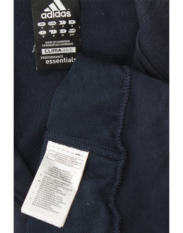 Giacca da ginnastica da uomo Adidas Clima 365 piccola in cotone blu navy