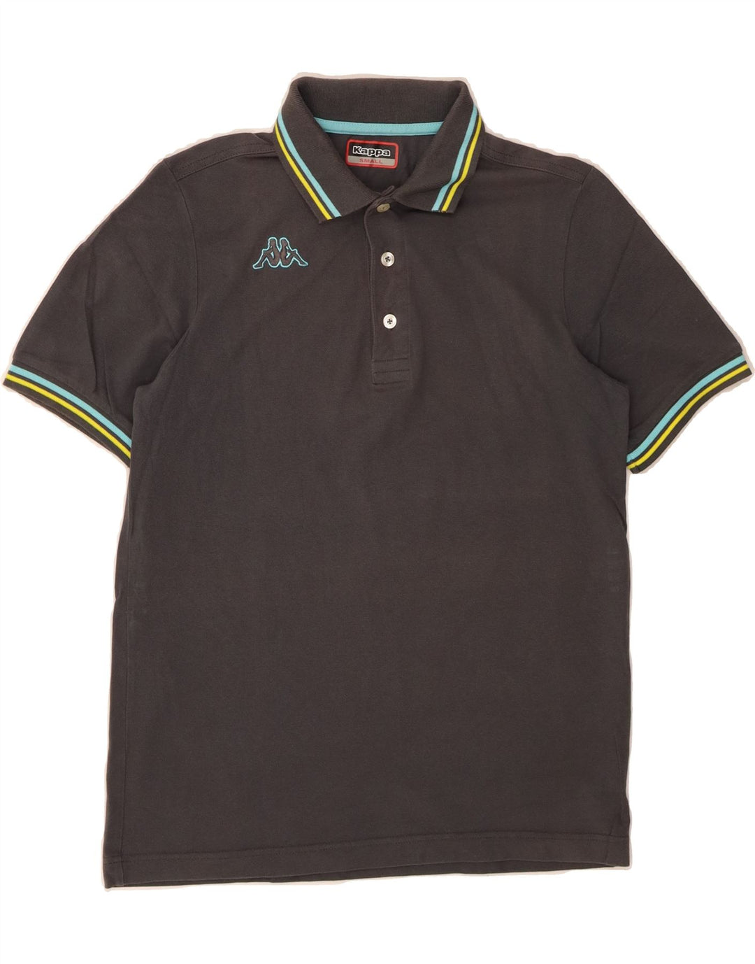 KAPPA Mens Polo Shirt Small Grey Cotton Vintage Kappa and Second-Hand Kappa from Messina Hembry 