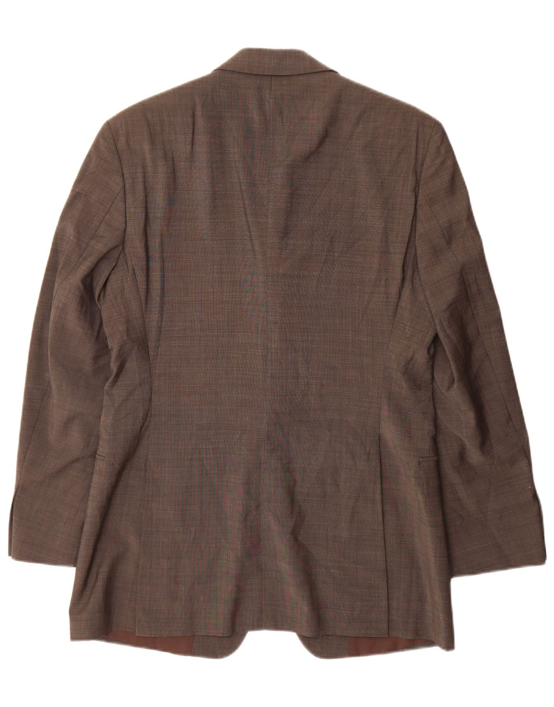 Giacca blazer da uomo a 3 bottoni Hugo Boss EU 46 piccola lana vergine grigia
