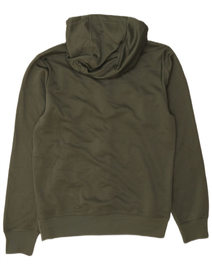 Felpa con cappuccio e zip Nike da uomo piccola in poliestere verde