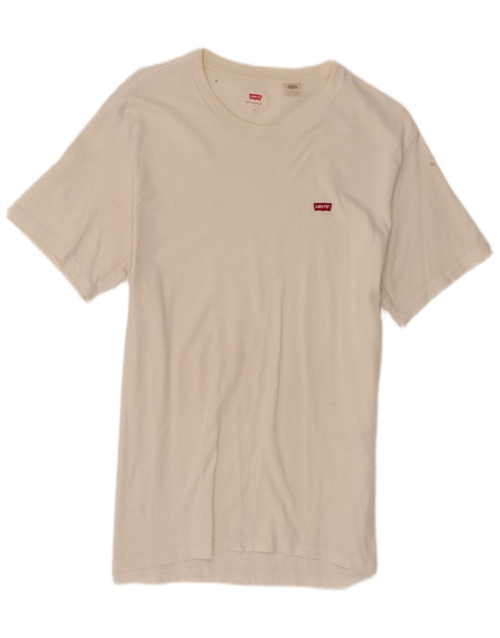 T-shirt da uomo Levi's Top in cotone bianco medio
