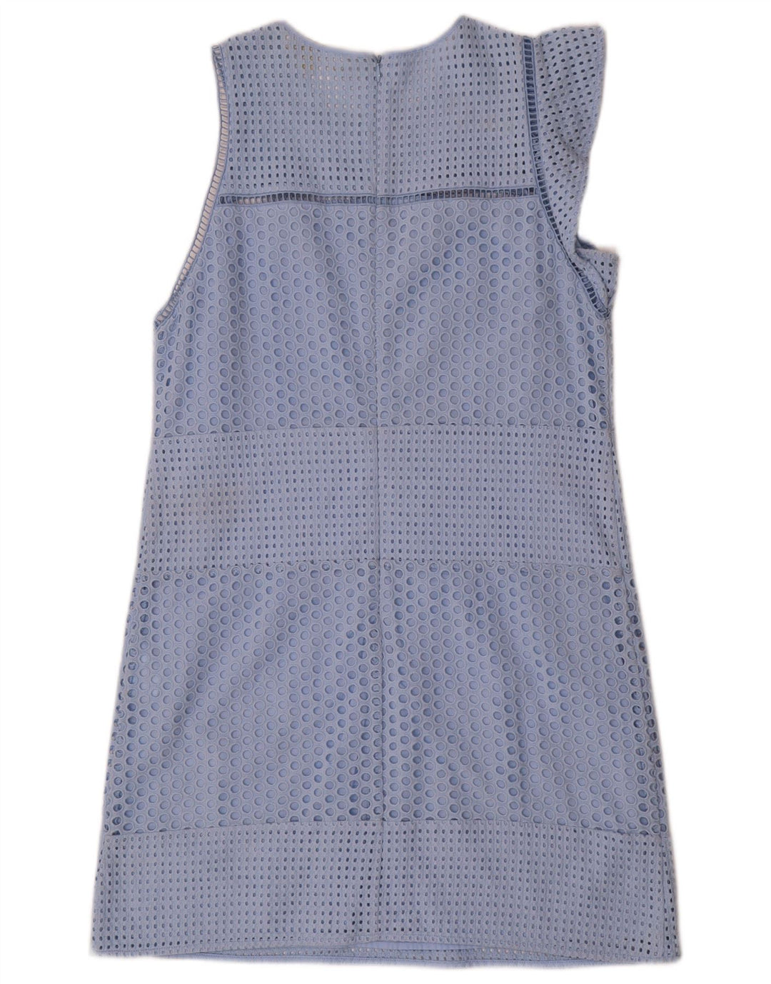 Abito a trapezio da donna Michael Kors UK 12 Cotone blu medio