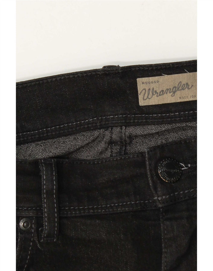 Jeans dritti robusti da uomo Wrangler W32 L33 neri
