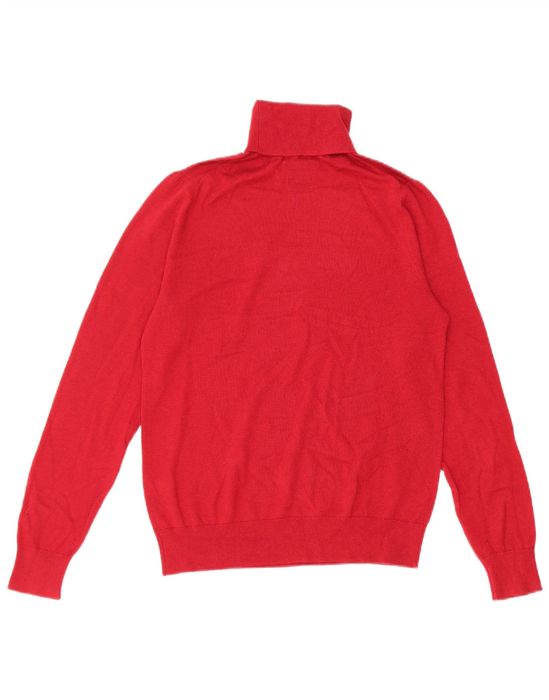 Maglione maglione da donna a collo alto Massimo Dutti UK 10 piccolo in lana rossa