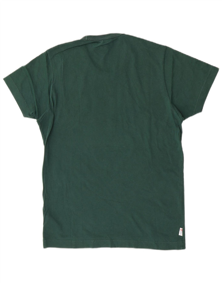 T-shirt grafica da uomo Franklin Marshall Top piccola in cotone verde