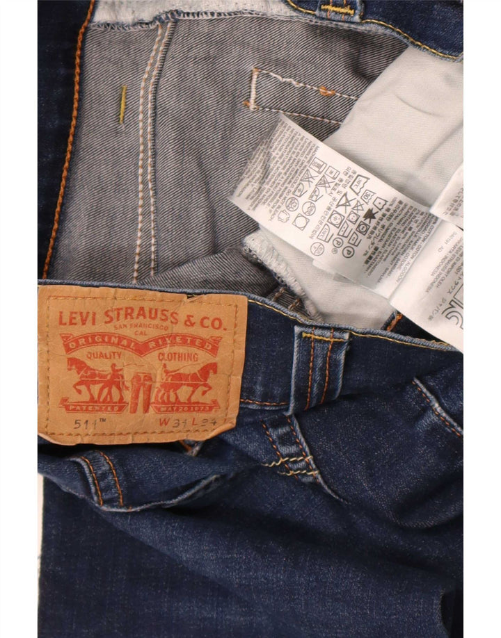 Jeans Levi's 511 Slim da donna W31 L28 in cotone blu navy