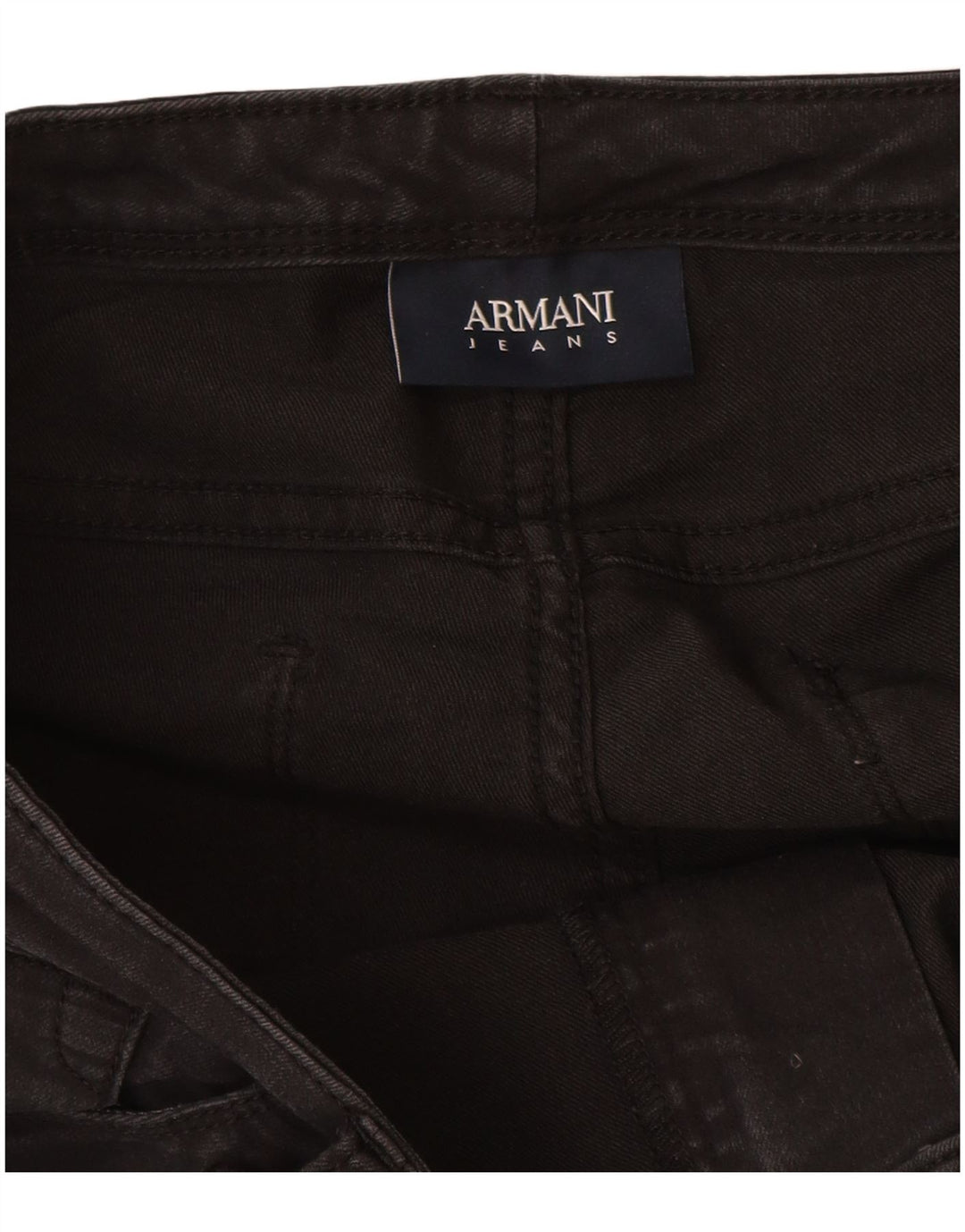 Jeans slim da donna ARMANI W30 L27 cotone nero