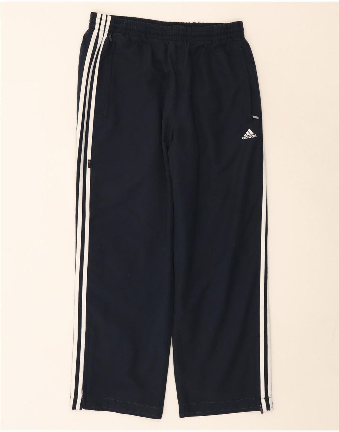 Pantaloni da tuta da uomo Adidas medi in poliestere blu navy