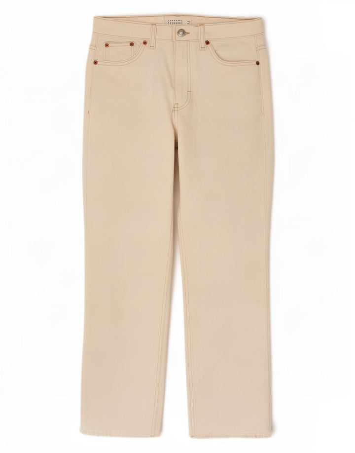 Jeans dritti da donna Topshop W30 L26 cotone bianco