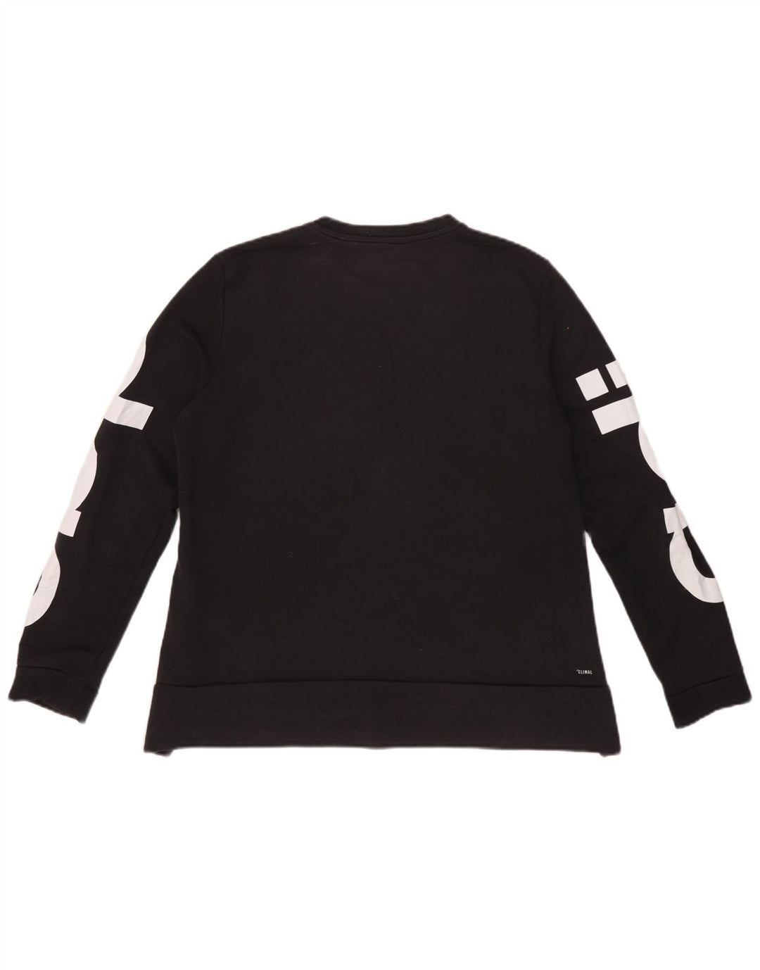 Felpa grafica Adidas Climalite da donna IT 44 cotone nero medio