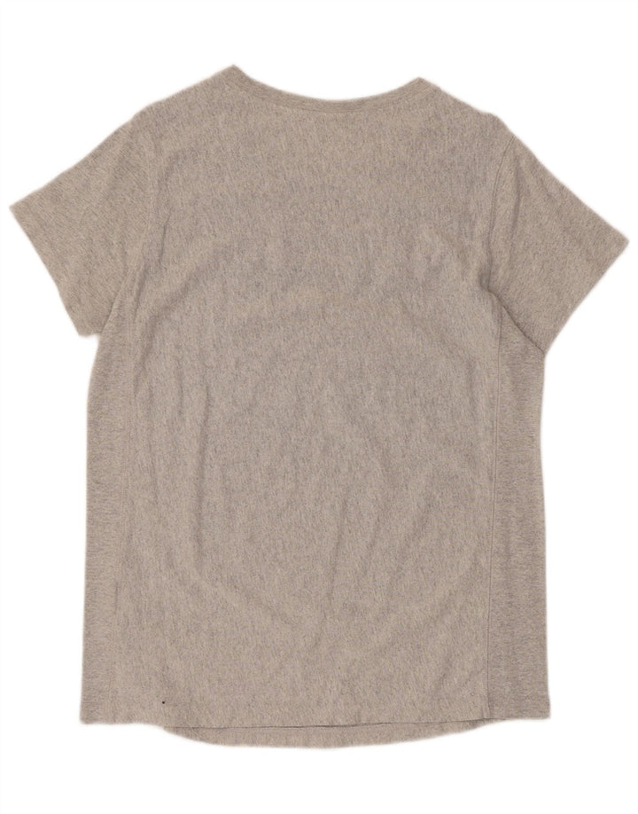 T-shirt grafica da uomo Champion Top grande in cotone grigio
