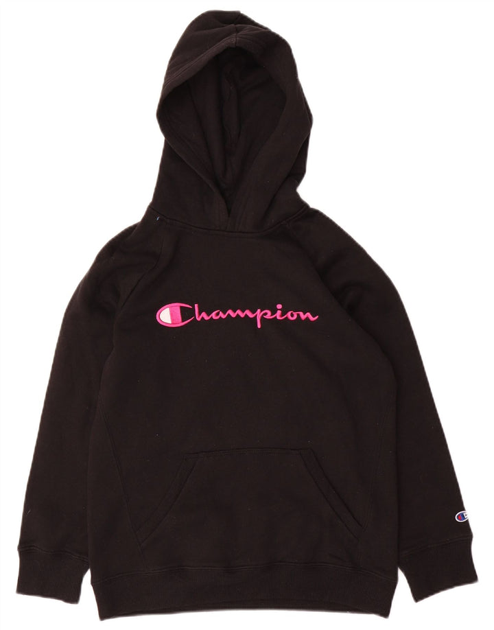 Maglione con cappuccio grafico per ragazze CHAMPION 11-12 anni grande nero