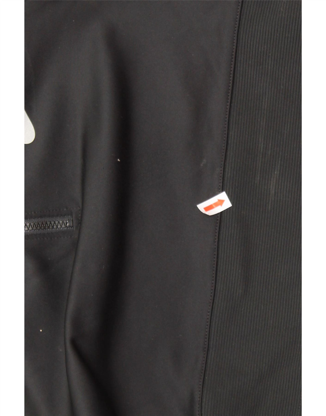 Felpa NIKE da donna con collo corto e zip, maglione UK 4 XS poliestere nero