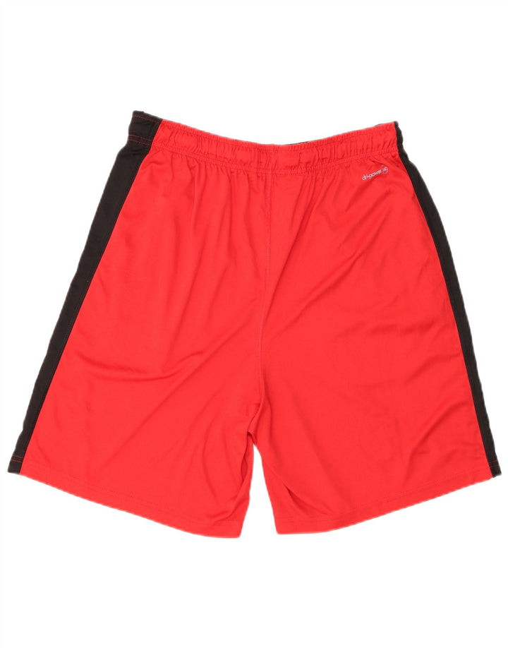RUSSELL ATHLETIC Pantaloncini sportivi Dri-Power da uomo color block rosso medio