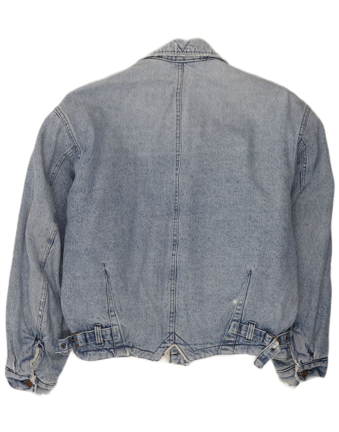 Giacca da uomo in denim sherpa Sisley UK 40 grande cotone blu