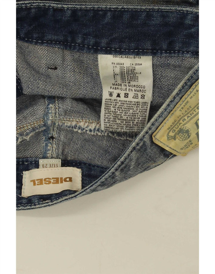 Pantaloncini di jeans da donna Diesel W29 cotone blu medio