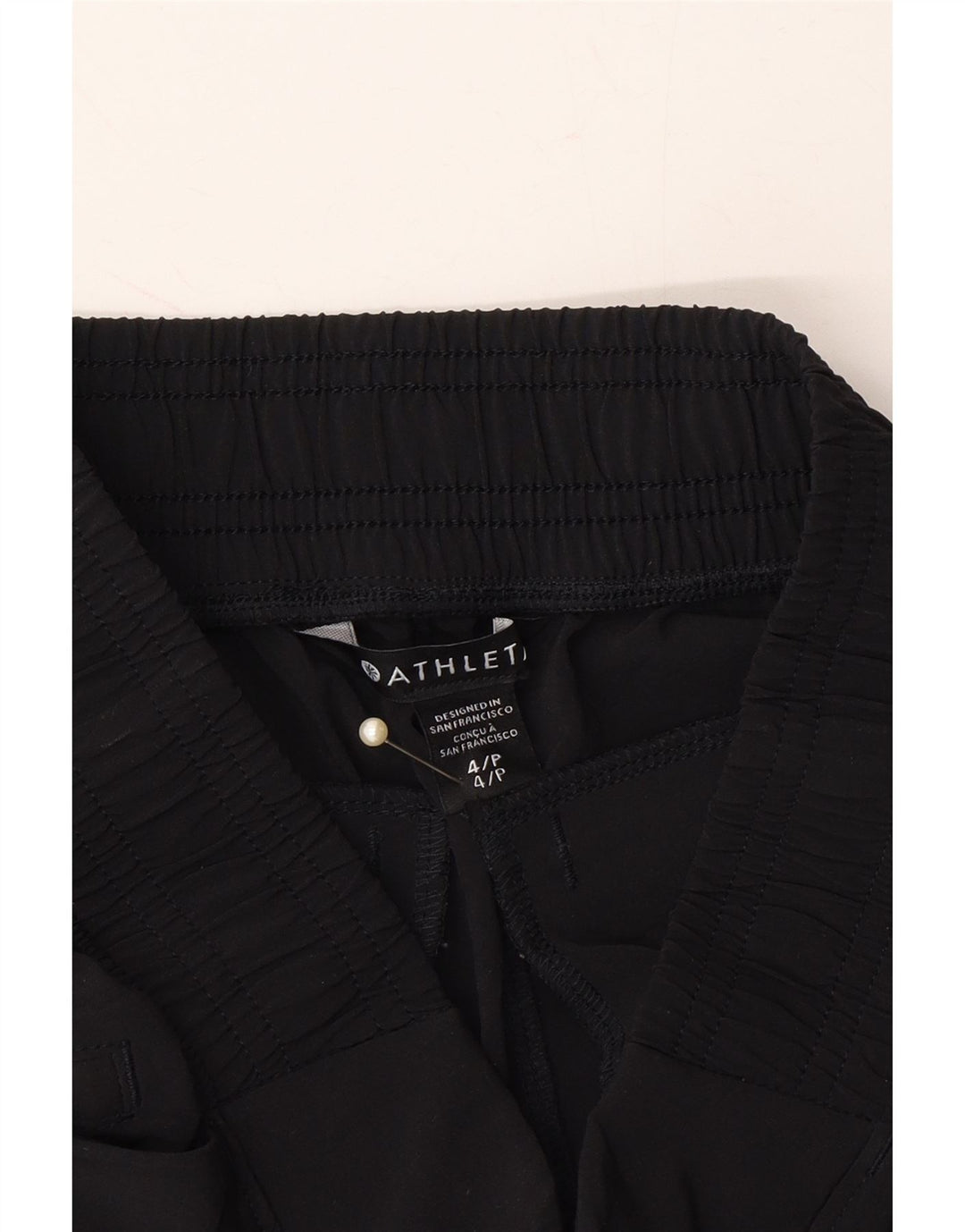 ATHLETA Womens Tracksuit Trousers Joggers US 4 Small Black Polyester Vintage Athleta and Second-Hand Athleta from Messina Hembry 