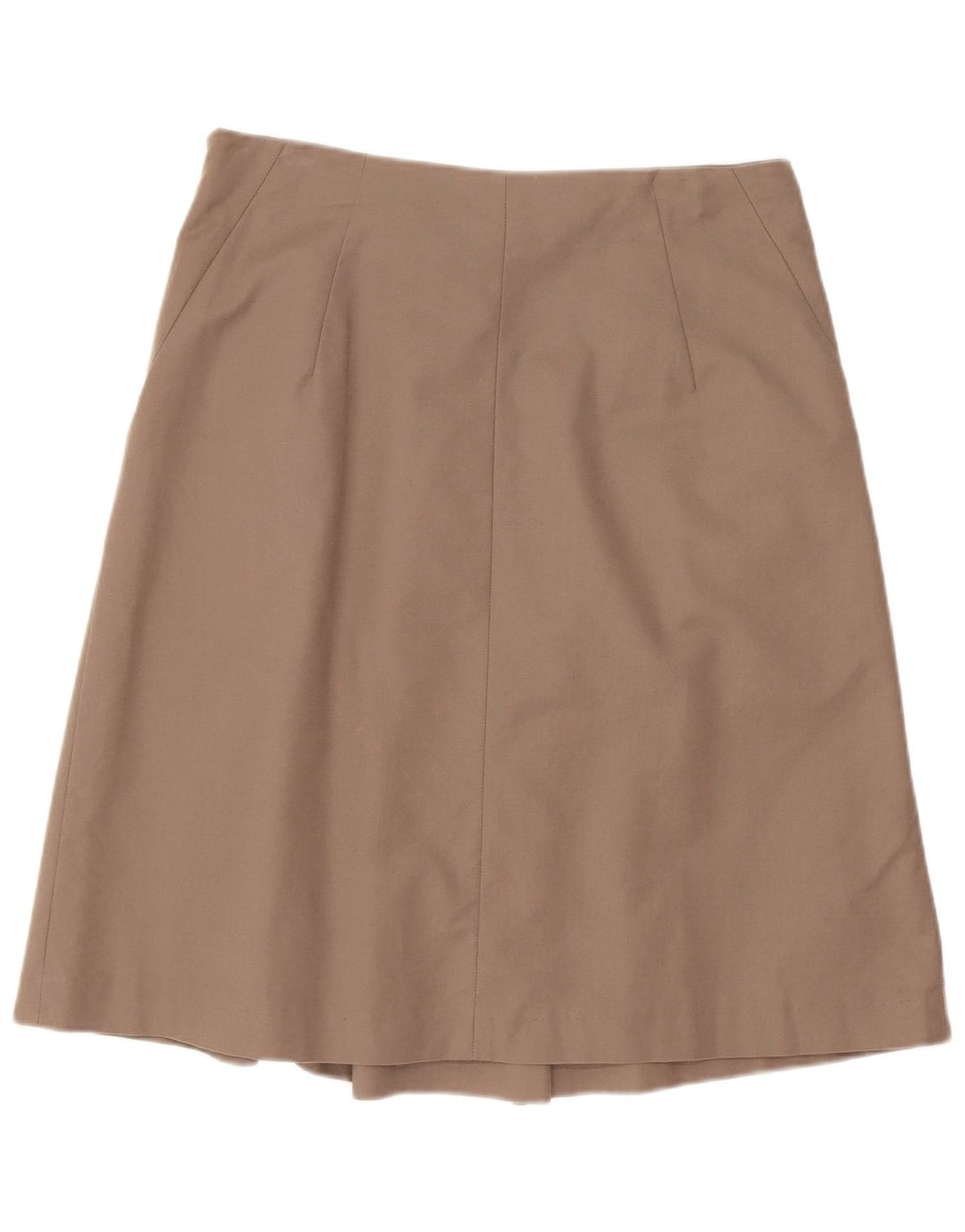 Gonna midi da donna Zara UK 12 media W28 cotone beige