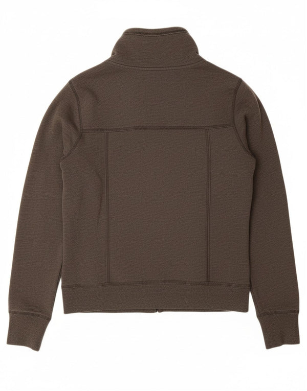 Giacca da tuta da donna HOLLISTER Sherpa UK 16 grande cotone grigio