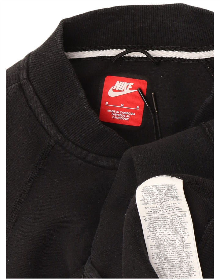 Giacca da ginnastica da uomo Nike, giacca media, in cotone nero
