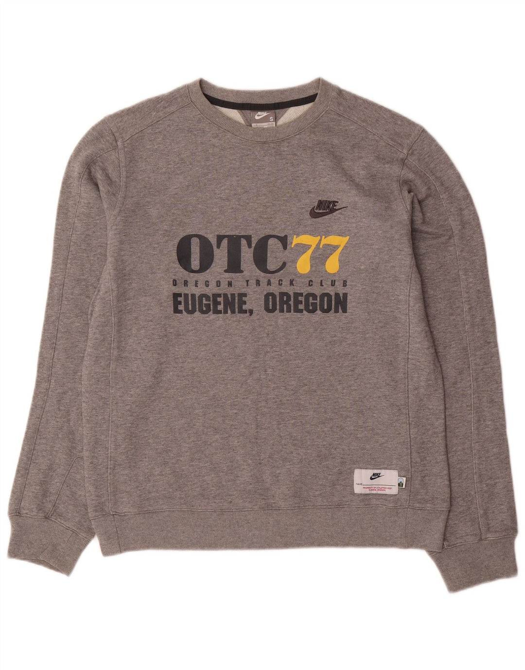 Felpa grafica da uomo NIKE Maglione UK 36/38 piccolo grigio