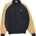 Giacca da ginnastica da uomo PUMA a blocchi di colore blu navy medio