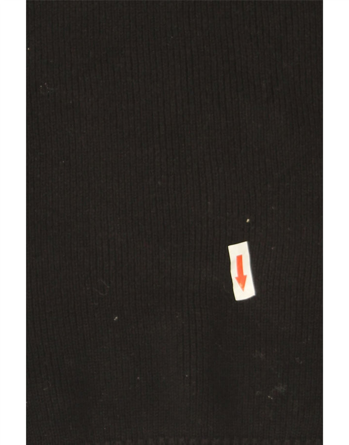 Maglione maglione girocollo da uomo Zara in cotone nero medio