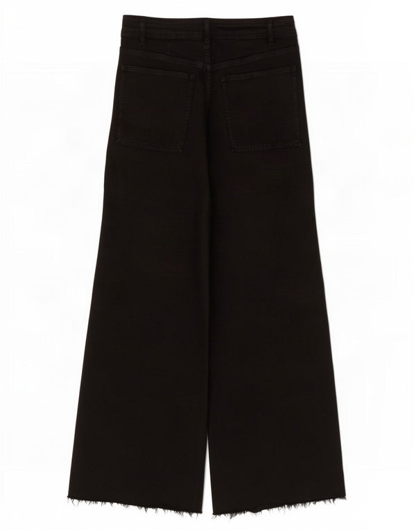 Jeans Zara da donna a gamba larga a vita alta EU 44 XL W34 L29 Nero