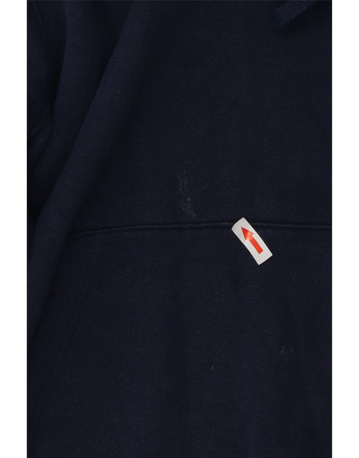 Felpa con cappuccio da uomo Nike Small in cotone blu navy
