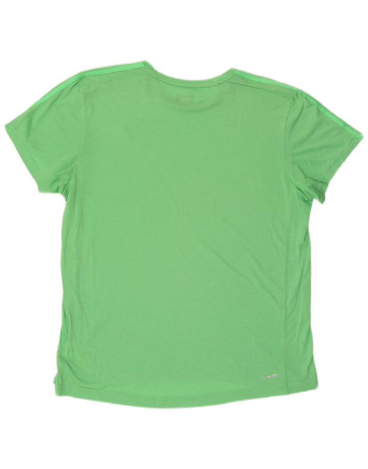 T-shirt Adidas Climalite da uomo Top XL poliestere verde