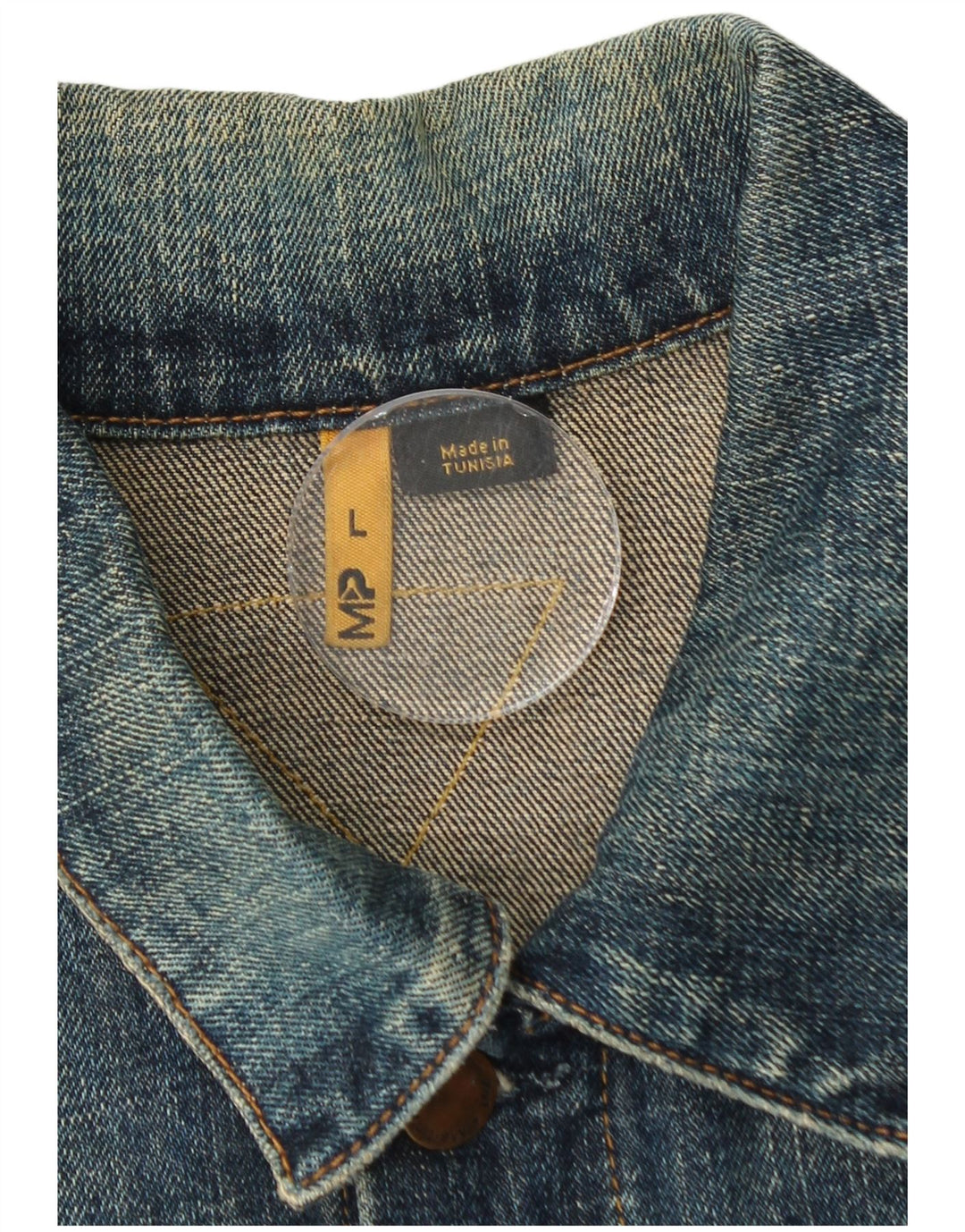 MELTIN' POT Giacca in denim da uomo UK 40 Large Blu Cotone